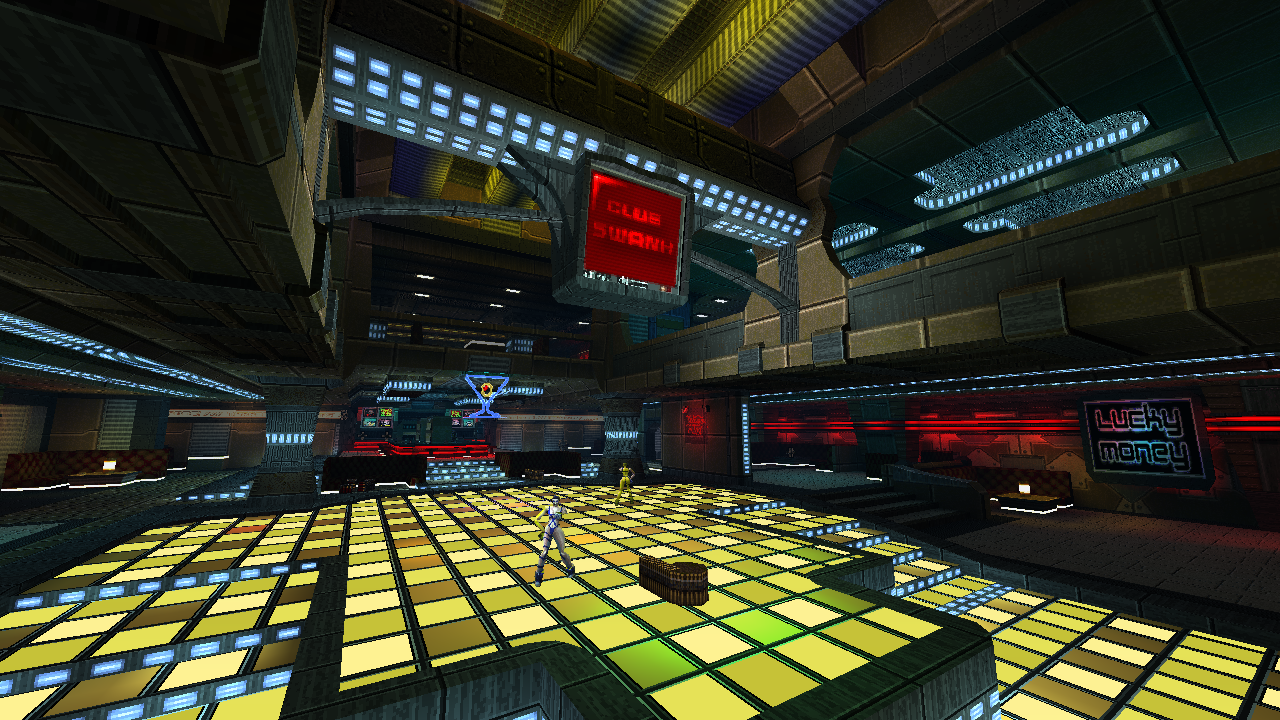 Futuristic nightclub