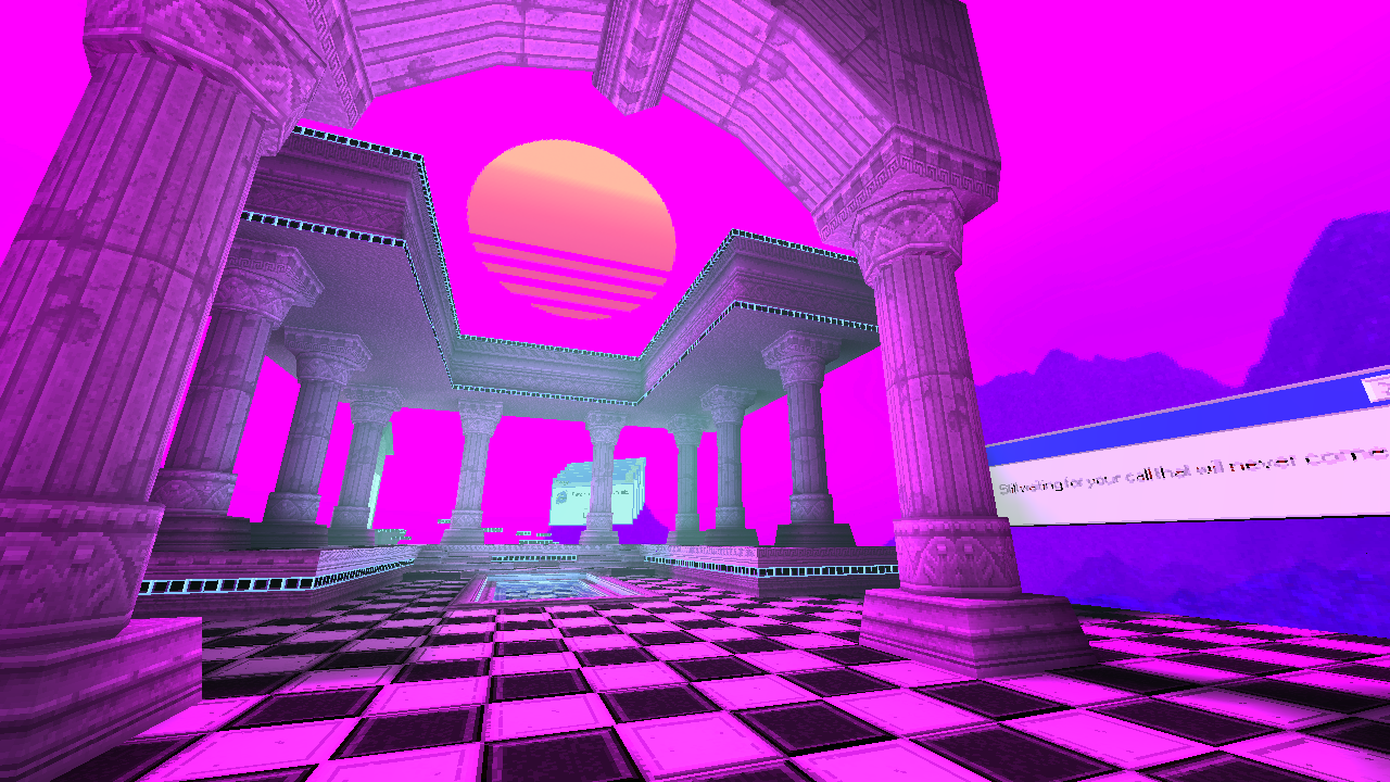 Vaporwave, except it is a playable map